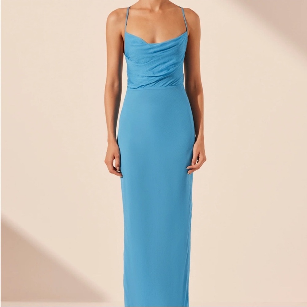 Shona Joy Margot Lace Back Maxi Dress